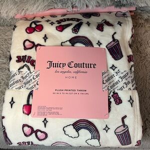 Juicy Couture Plush Throw Blanket
